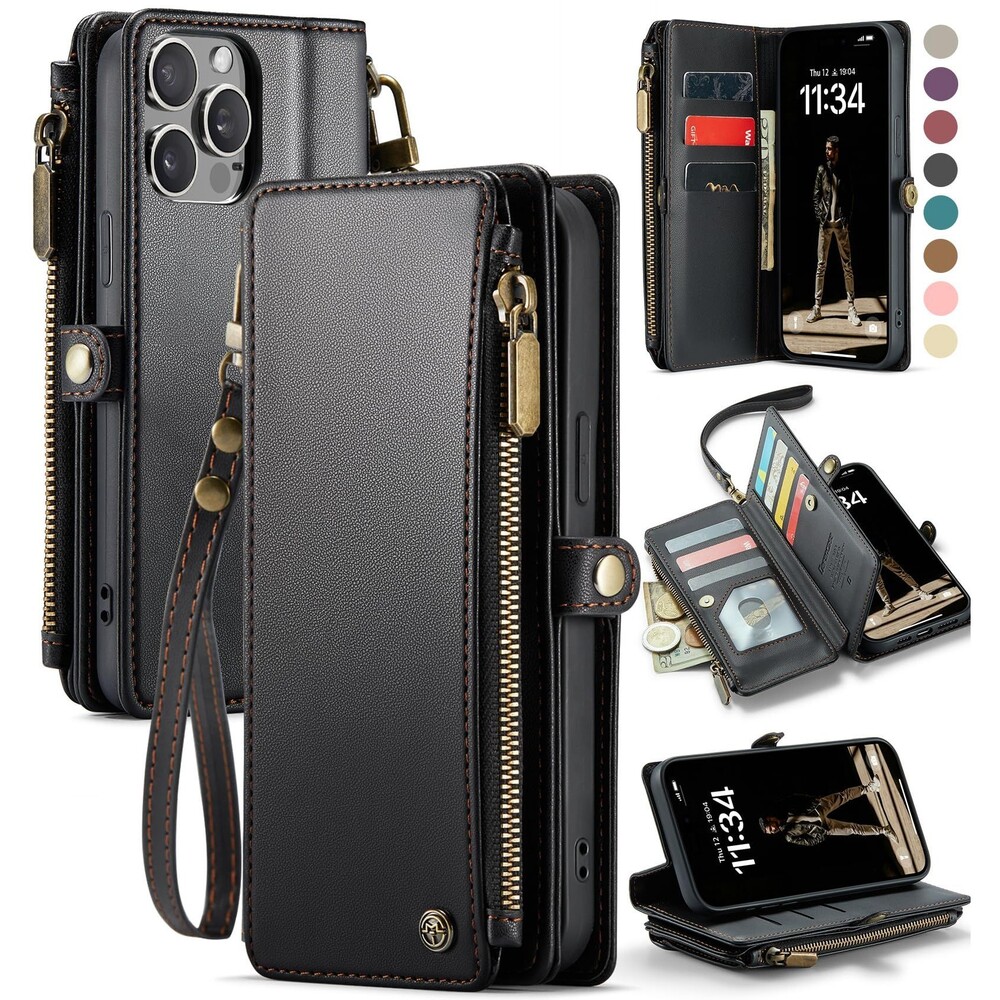 IPhone 15 Pro Max Card Holder PU Wallet Phone Case, 20G-185PH002